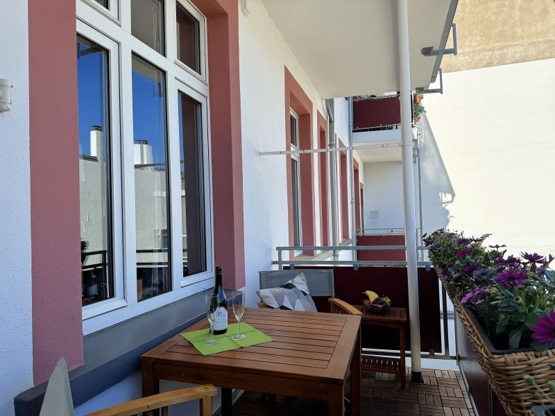 Balkon der Ferienwohnung Miss Sophie